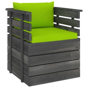 vidaXL Gartensessel mit Kissen Kiefernholz 3061730