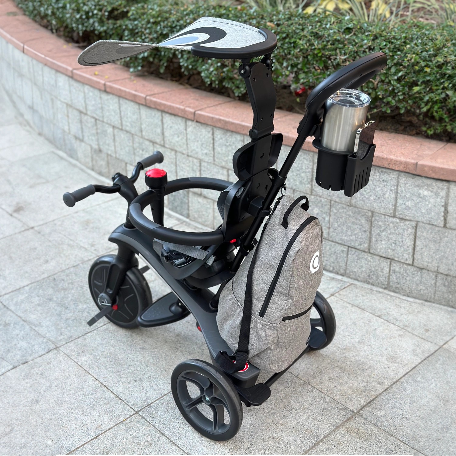 Globber Explorer Trike Tasche mit Base für Explorer Trike 4in1 4in1 Deluxe PLAY Grau_7