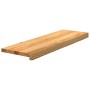 vidaXL Treppenstufen 4 Stk Hellbraun 80x30x2 cm Massivholz Eiche 3282960