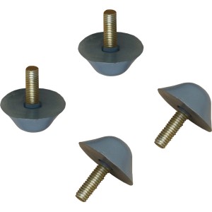 4er-Set Fußkappen für Bonavista Lounge-Gartenmöbel, 23 mm x Ø 30 mm, aus Kunststoff und Stahl.