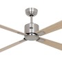 CASAFAN Eco Neo III Deckenventilator, 152 cm, Chrom gebürstet, Ahorn/Buche Flügel.