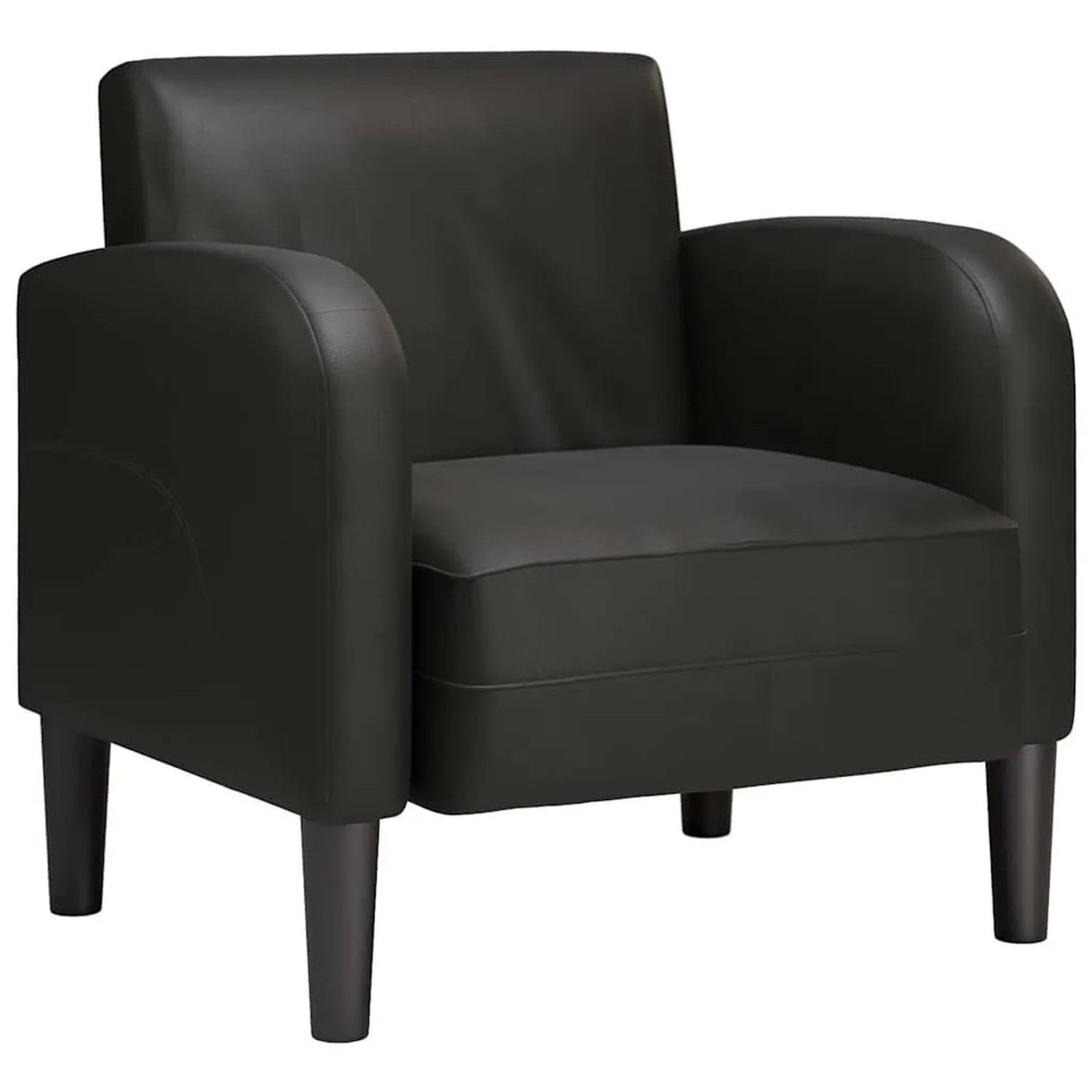 vidaXL Sessel mit Armlehnen Schwarz 54 cm Kunstleder 4100529