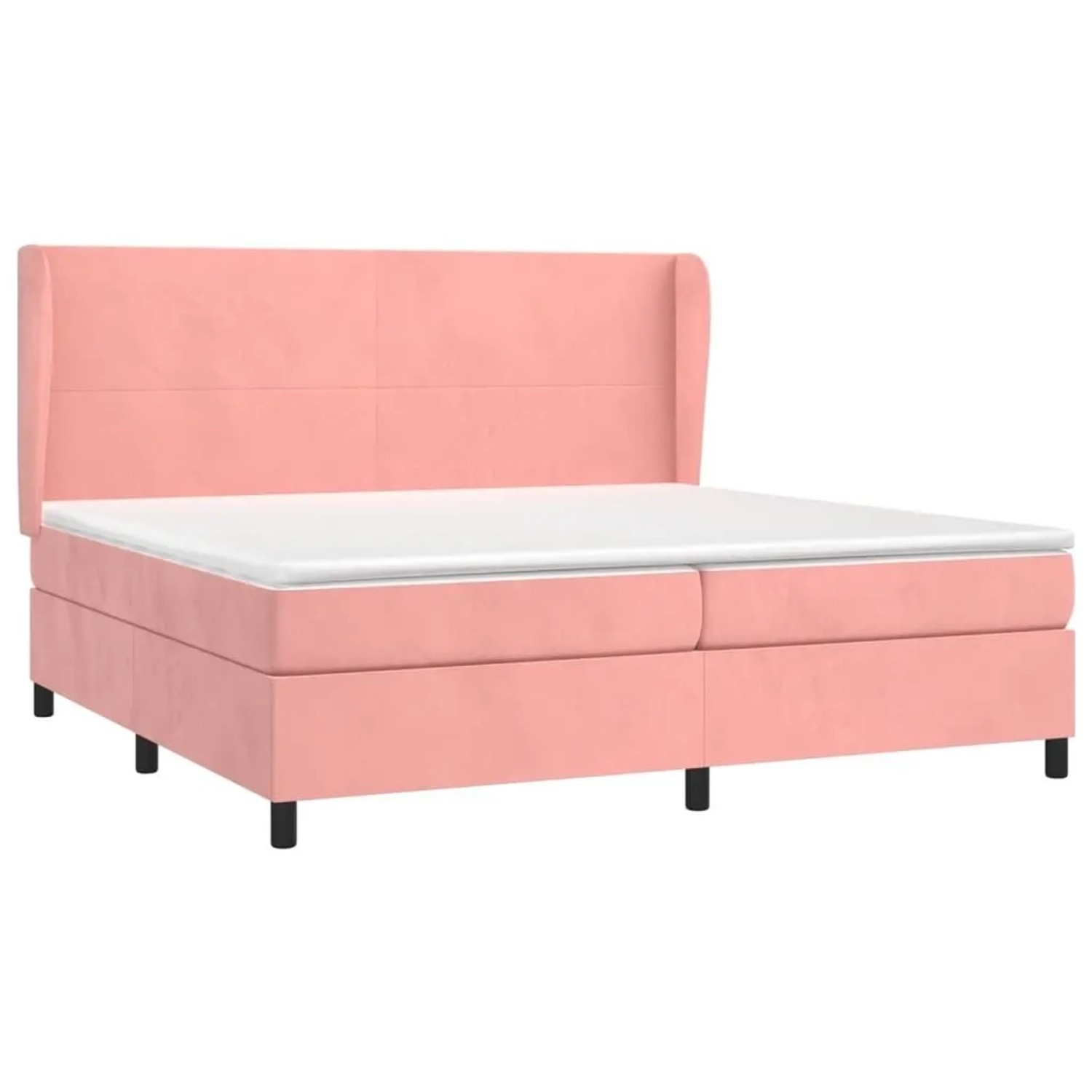 vidaXL Boxspringbett mit Matratze Rosa 200x200 cm Samt 3129116 günstig online kaufen