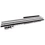 inova Glasschiebetür Klar 10 Felder 880 x 2035 mm Komplettset in Schwarz mit Stabgriff inkl. 2Seitiger Softclose_6