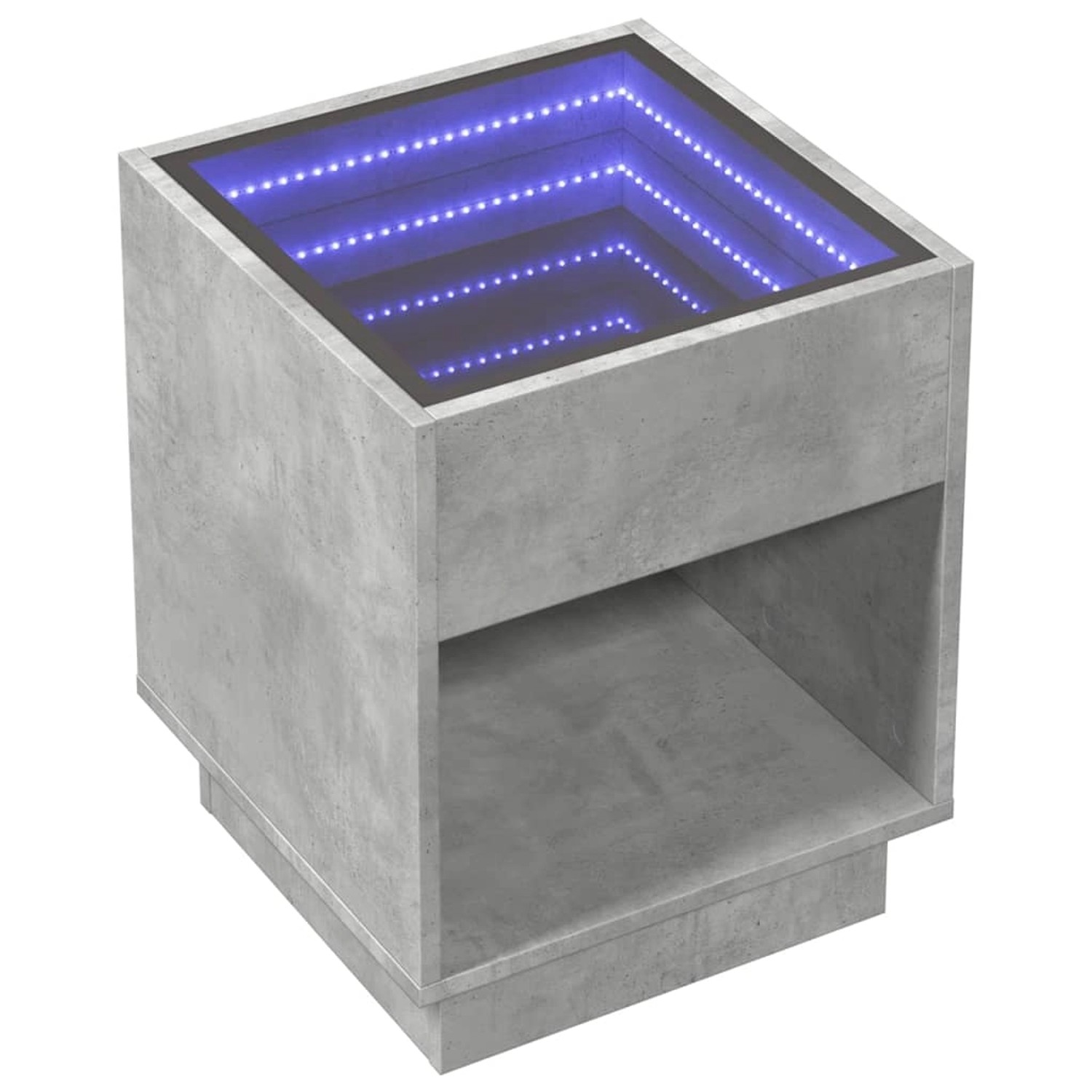 vidaXL Couchtisch mit Infinity-LED Betongrau 40x40x50 cm 847647 günstig online kaufen