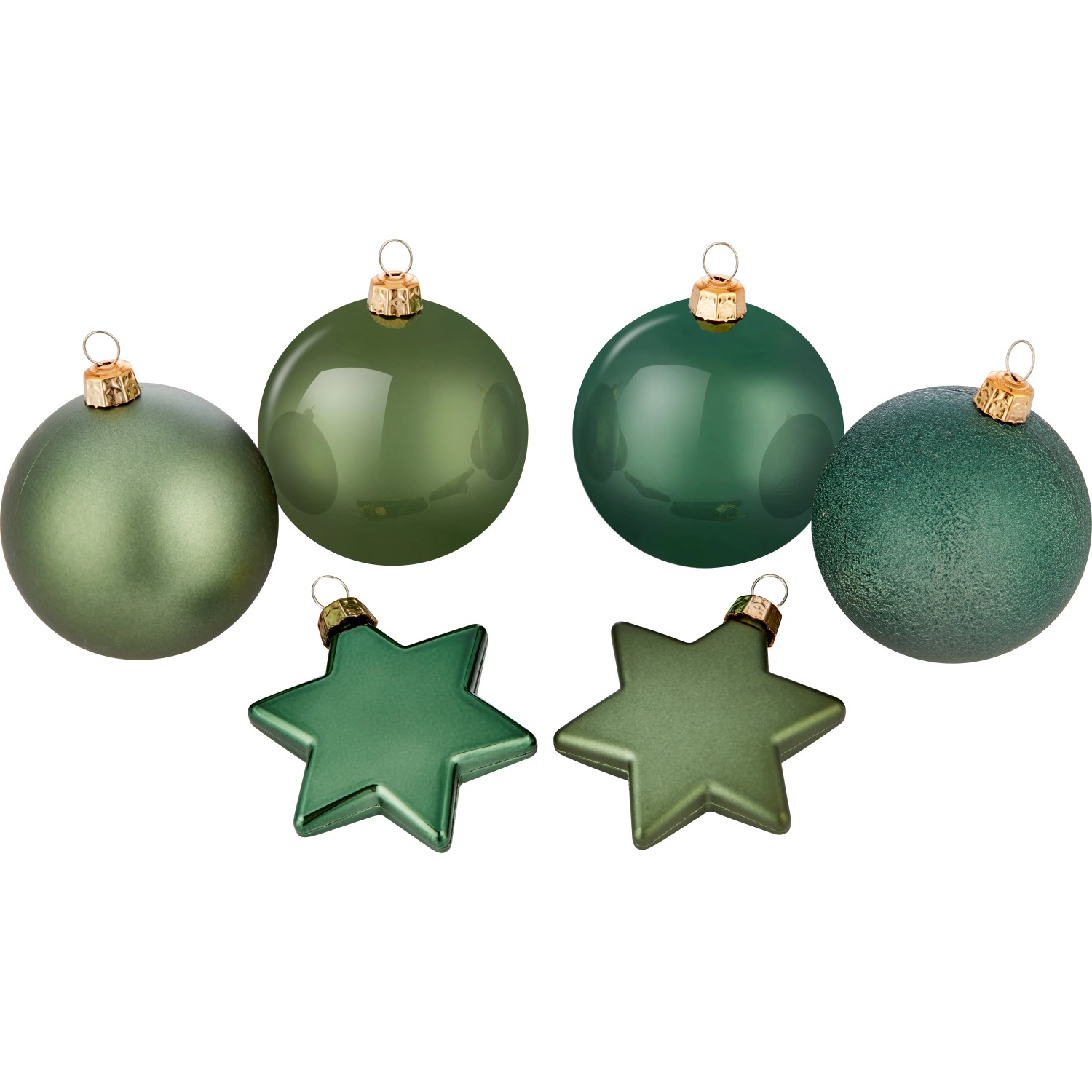 Weihnachtskugel-Set Ø 6 cm 50-teilig Grün