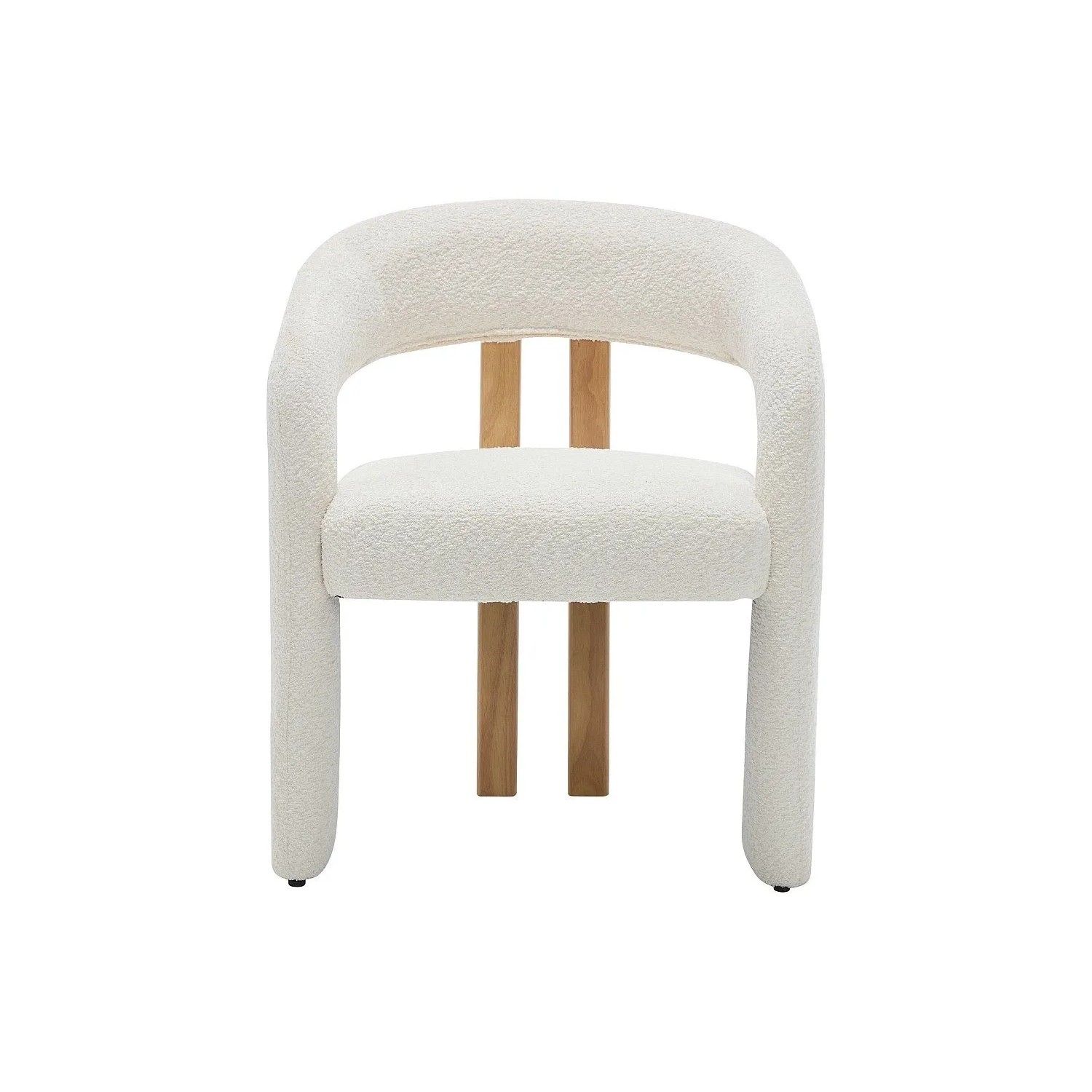 Vente-unique Stuhl Noreti Naturfarben Hell  Weiß 65 cm