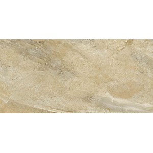 Bodenfliese Feinsteinzeug in Braun, 60x30 cm, polierte Oberfläche mit Steinoptik.