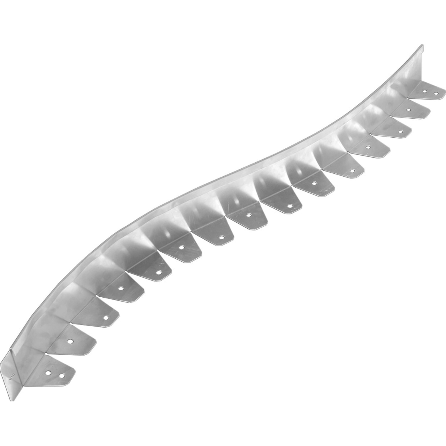 Scherf Rasenkante Kurve Alu-Heavy Grau 196 cm x 10 cm