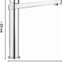 baliv Waschtischarmatur WT-191 Chrom, hohe Armatur für Waschbecken, Aufsatzwaschbecken.