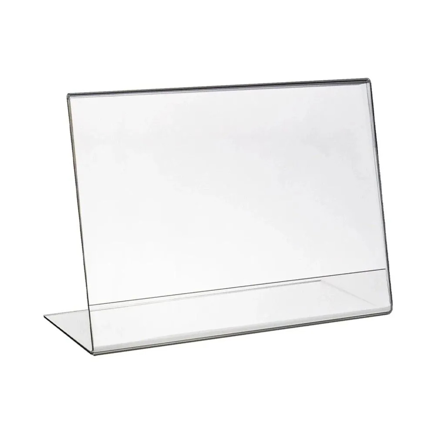 HMF 46935 Acryl Tischaufsteller Schräg DIN A4 Querformat Glasklar