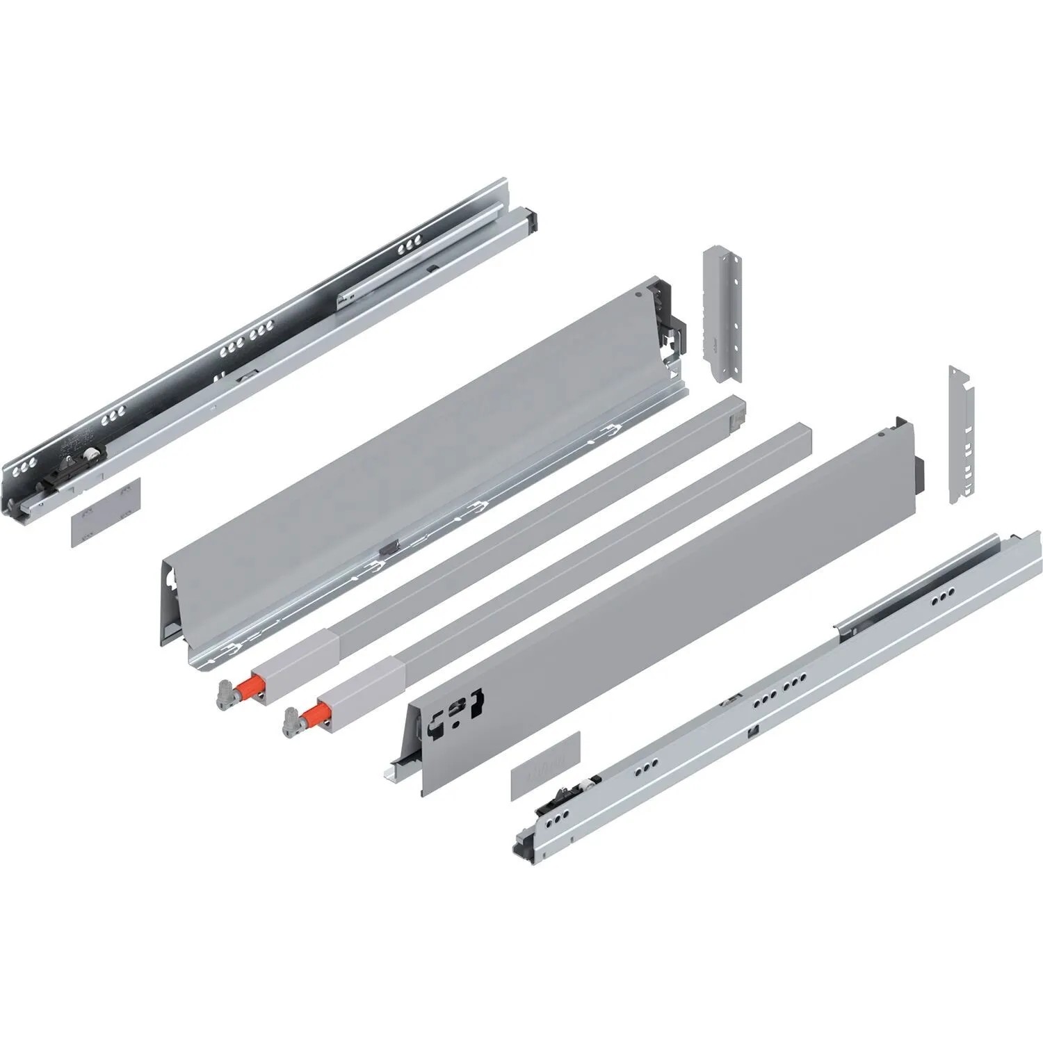 Blum D-Reling Tandembox antaro Vollauszug Blumotion 550 mm 30 kg Grau 1 Paar