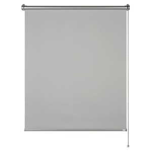 Schöner Wohnen Thermo-Rollo Martha, 45x150 cm, hellgrau, mit Seitenzug und alubeschichteter Rückseite.