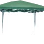 Grüner Garden Pleasure Pavillon Mekong 3x3m mit Stahlgestell und Polyesterdach.