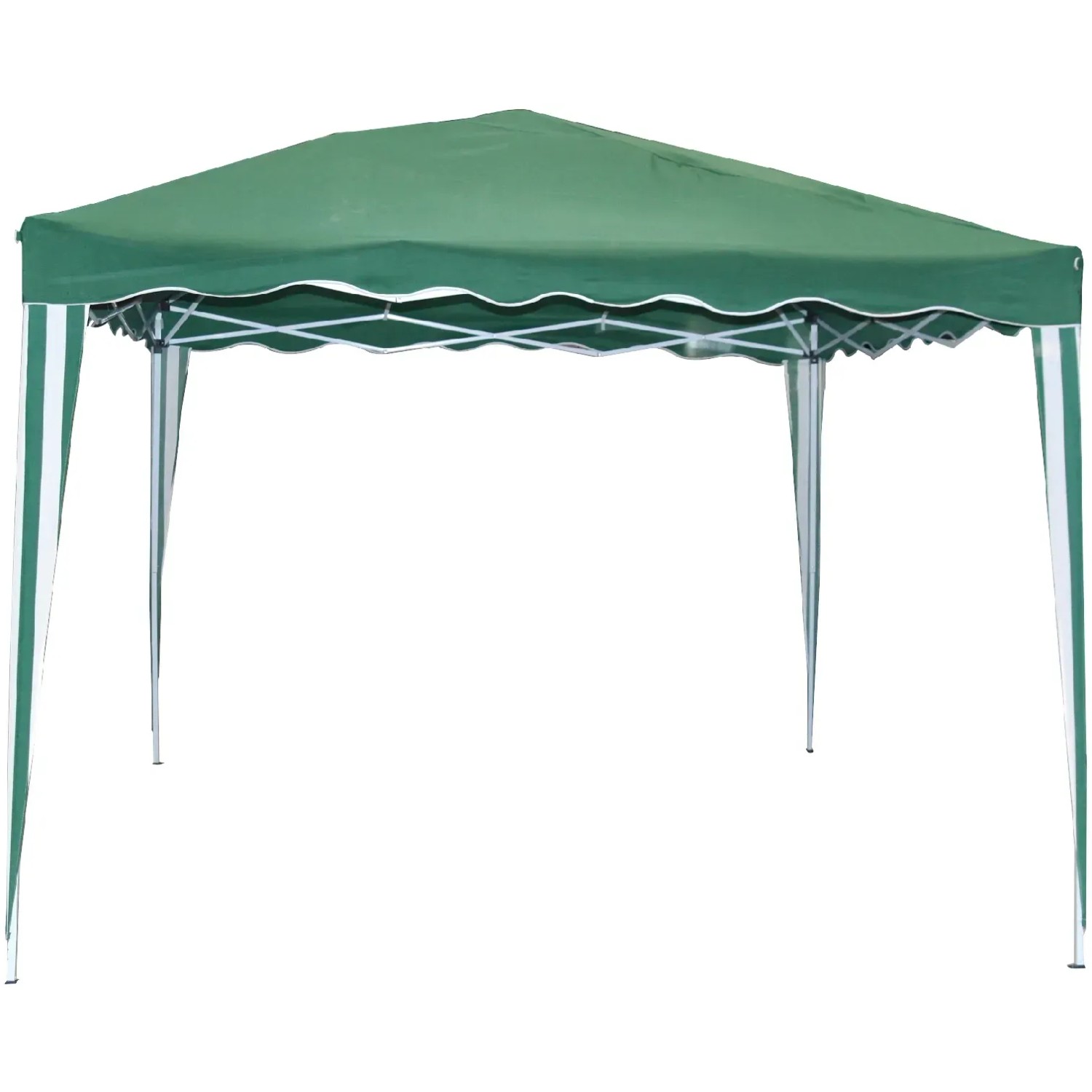Grüner Garden Pleasure Pavillon Mekong 3x3m mit Stahlgestell und Polyesterdach.