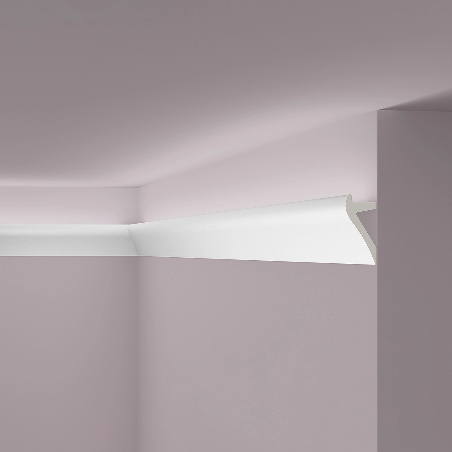 NOEL & MARQUET NMC IL2 ARSTYL Eckleiste Zierleiste Stuckleiste für Indirekte Beleuchtung 2 m 200 cm x 5 cm x 10,5 cm Wei...