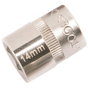 LUX Stecknuss 14 mm Comfort aus Chrom-Vanadium-Stahl für Schrauben und Muttern.