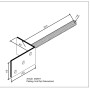 Pfostenträger L-Form, feuerverzinkt, 200x80x60mm, für Holzkonstruktionen im Außenbereich.