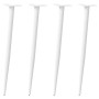 vidaXL Konsolentischbeine Konische Form 4 Stk Weiß 72-73 cm Stahl 4012517