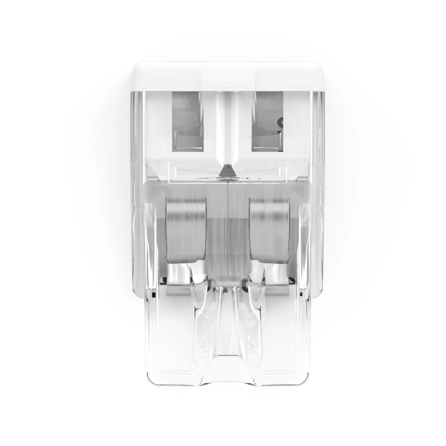 Wago Verbindungsdosenklemme, 2-polig, transparent-weiß für Leiter bis 2,5 mm².