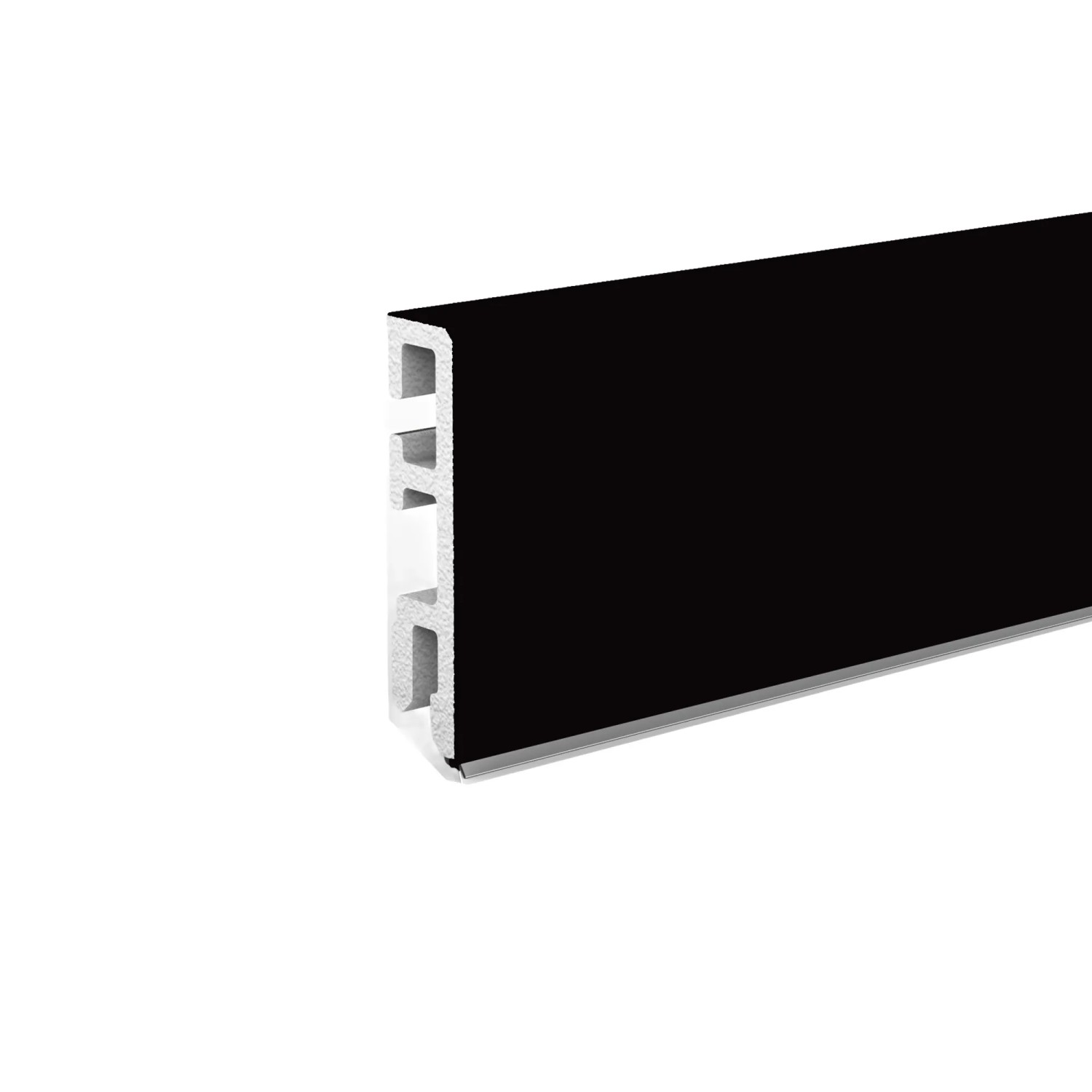 Döllken Hartschaumleiste USL60 sk Dekor Schwarz 60 mm x 14 mm x 2.500 mm