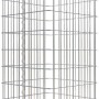 Leere, eckige Gabiona Gabionen-Säule, 160x42x42 cm, Maschenweite 5x10 cm, zur individuellen Befüllung.