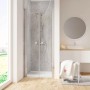 Schulte ExpressPlus Pendeltür, Chromoptik, 200x80 cm, Duschtür für Nische.