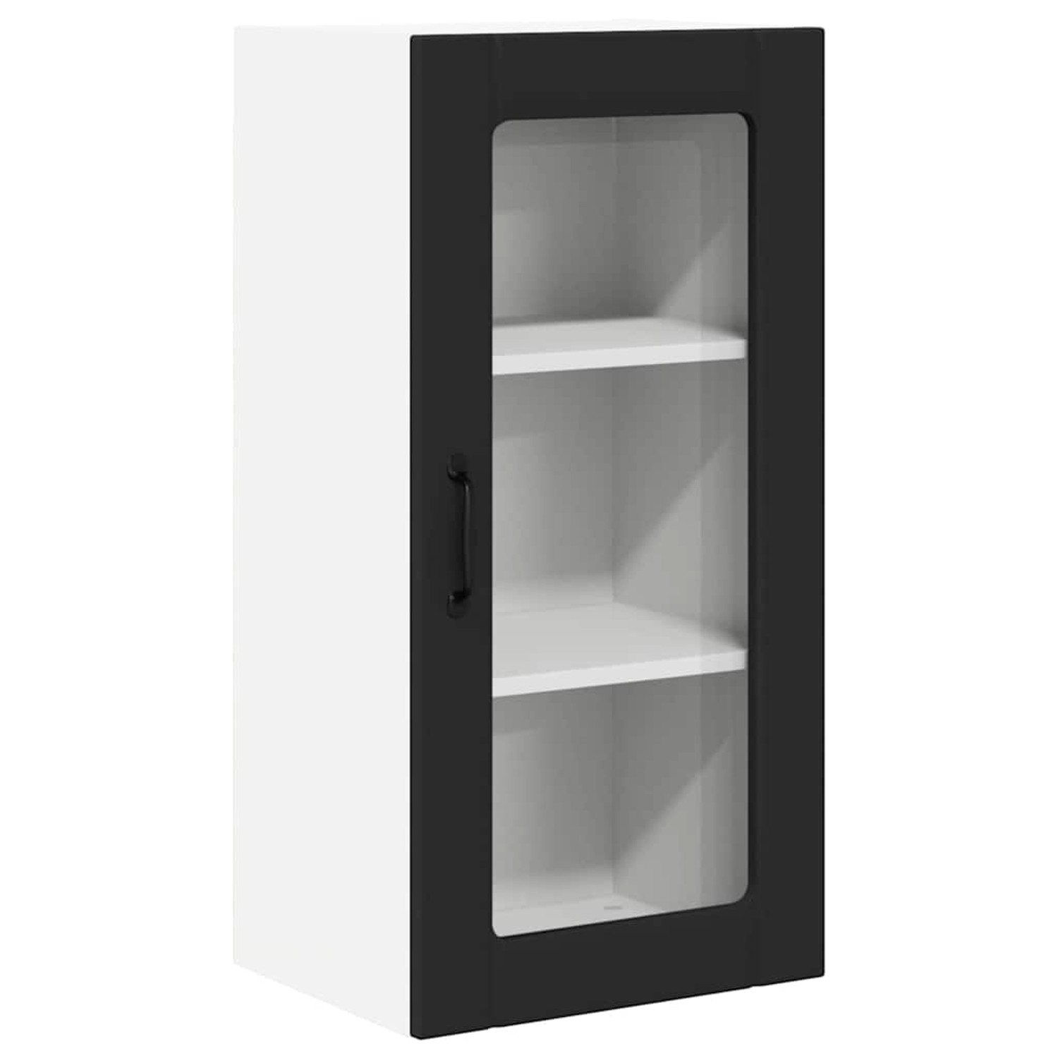 vidaXL Küchenwandschrank mit Tür Schwarz 40 x 31 x 80 cm Holzwerkstoff 8853 günstig online kaufen