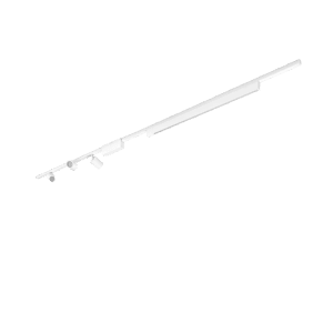 Weiße Philips Hue Perifo LED-Schienenleuchte mit 3 Spots und Lightbar für flexible Beleuchtung.