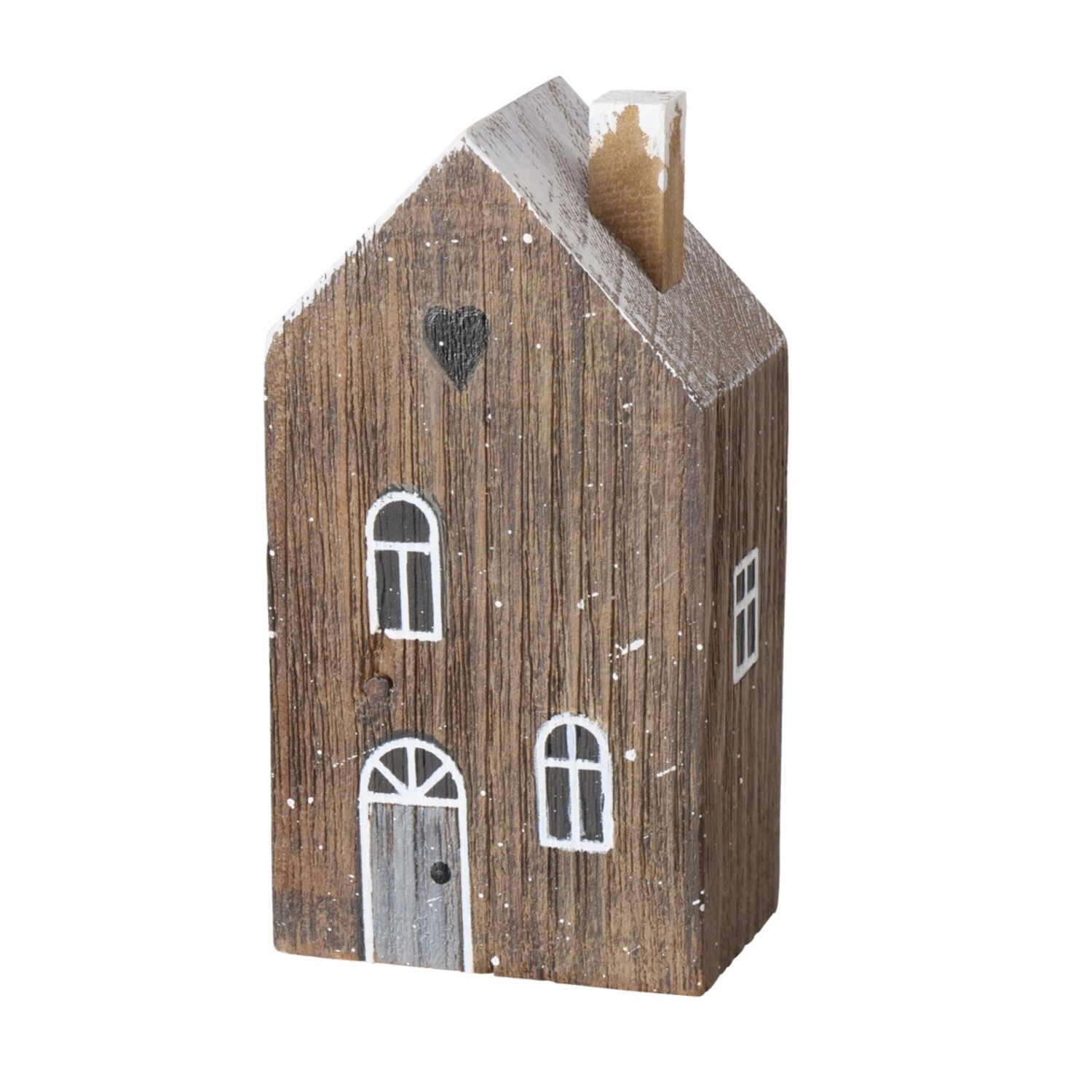 Boltze Deko-Aufsteller Houses Klein 2-fach Sortiert 12 x 4,5 x 6,5 cm Mehrfarbig