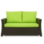 Setgarden Mix-Techno Gartenkissen Für Polyrattan Möbel 100×60×50 cm – Kissen Für 2 Sitzer Gartensofa 1tlg Lemon_2