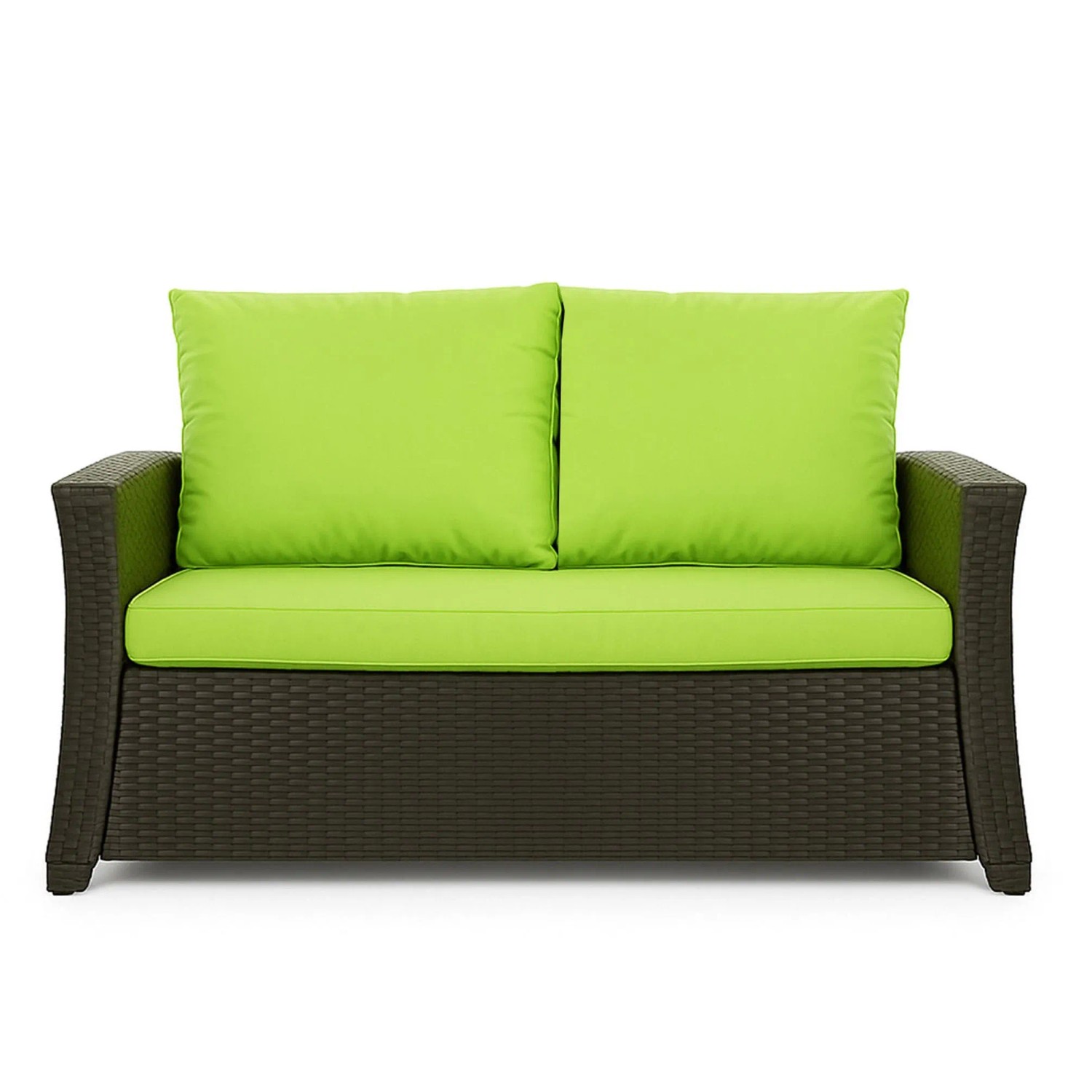 Setgarden Mix-Techno Gartenkissen Für Polyrattan Möbel 100×60×50 cm – Kissen Für 2 Sitzer Gartensofa 1tlg Lemon_2
