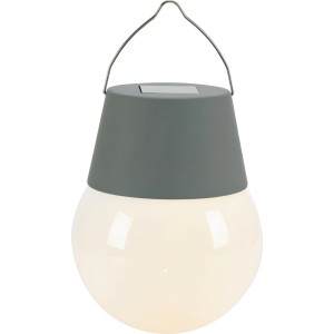 Solar-LED-Leuchte Ø 10 cm x 12,5 cm Grau