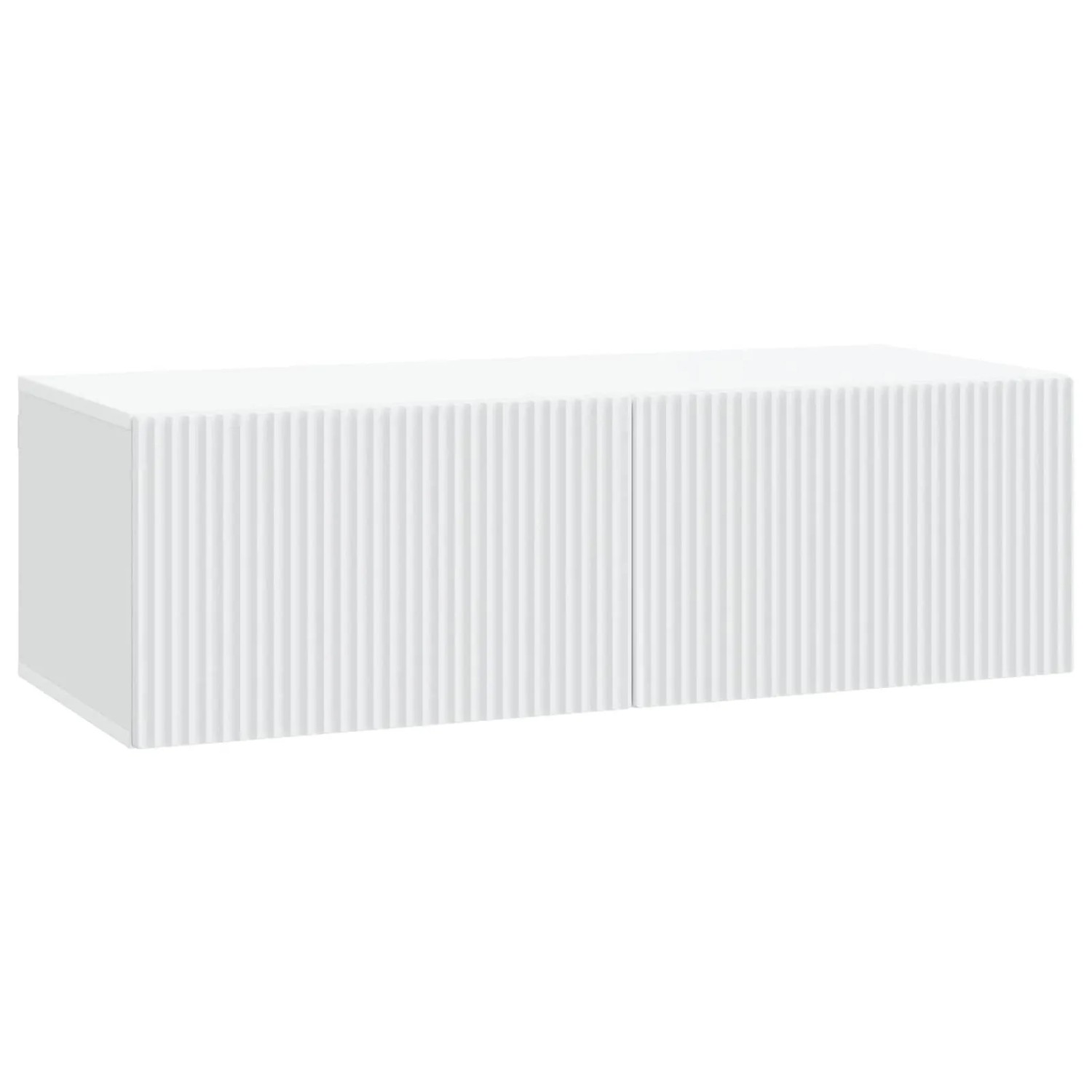 vidaXL Wandmontierter TV-Schrank Weiß 98 x 41 x 30 cm Holzwerkstoff 898525
