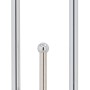 baliv WC-Bürstengarnitur ST-6960 mit Papierhalter, verchromt und freistehend.