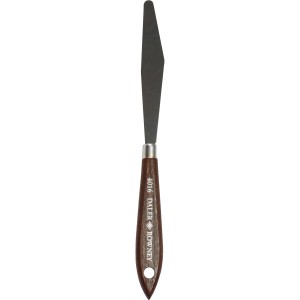 Daler-Rowney Malmesser, rund, 11 cm Klingenlänge, mit Holzgriff.