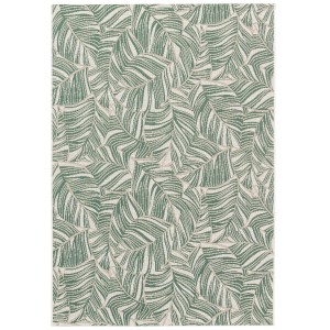 Primaflor In- und Outdoorteppich Paradise Leaves 200x290cm mit grünem Blätterdesign.