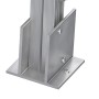 Boden-Stützanker XL, 100x100mm, zur Abstützung von Terrassen-Alukonstruktionen.