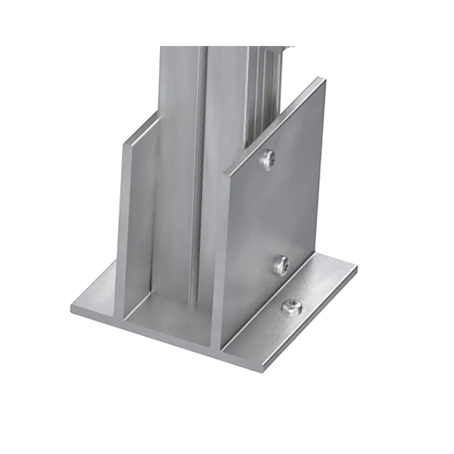 Boden-Stützanker XL, 100x100mm, zur Abstützung von Terrassen-Alukonstruktionen.