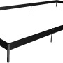 Schwarzer Fundamentrahmen für Halls Gewächshaus Qube+ 816, Stahl, 12cm hoch.