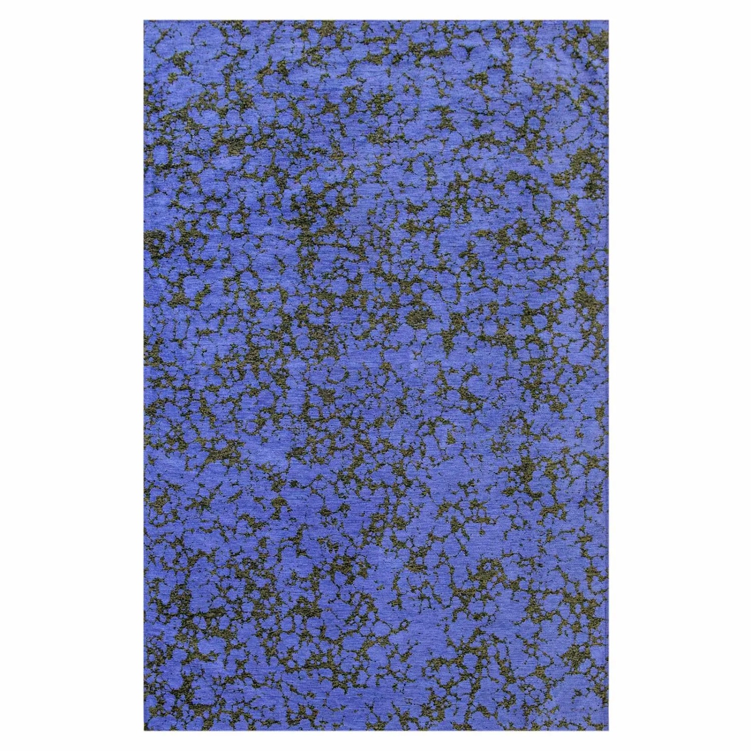 Lola&Moi Teppich Blue Grass Blau 140x200cm