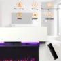HOMAVO Elektrokamin mit Schrank (36 Zoll, 1000/2000W) mit Touch-Bedienfeld und Fernbedienung.
