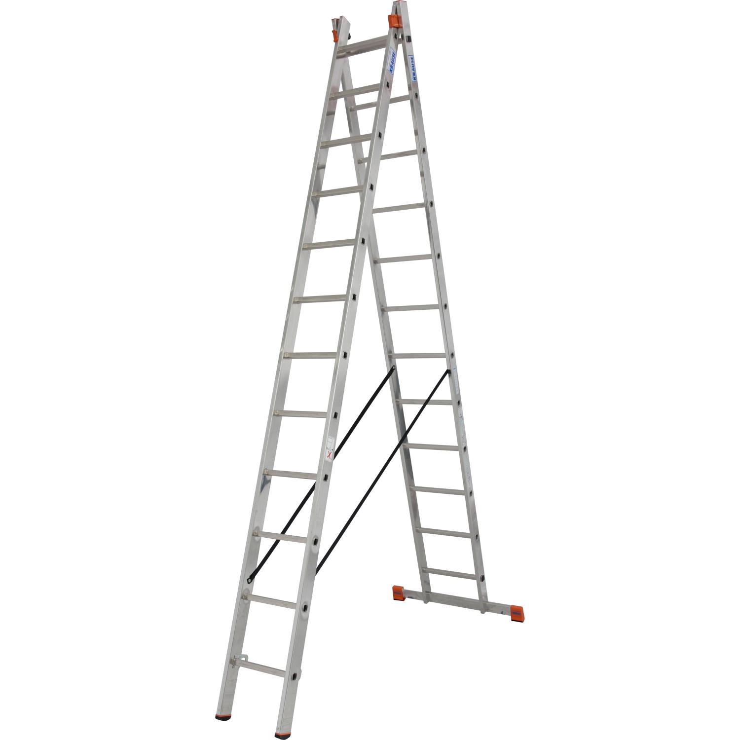 Thumbnail - Krause Mehrzweckleiter Dubilo 2 x 12 Sprossen 585 cm x 97 cm x 157 cm
