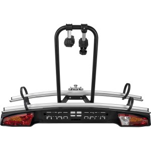 Menabo Merak S Kupplungs-Fahrradträger für 2 Fahrräder, erweiterbar für 3 Fahrräder.