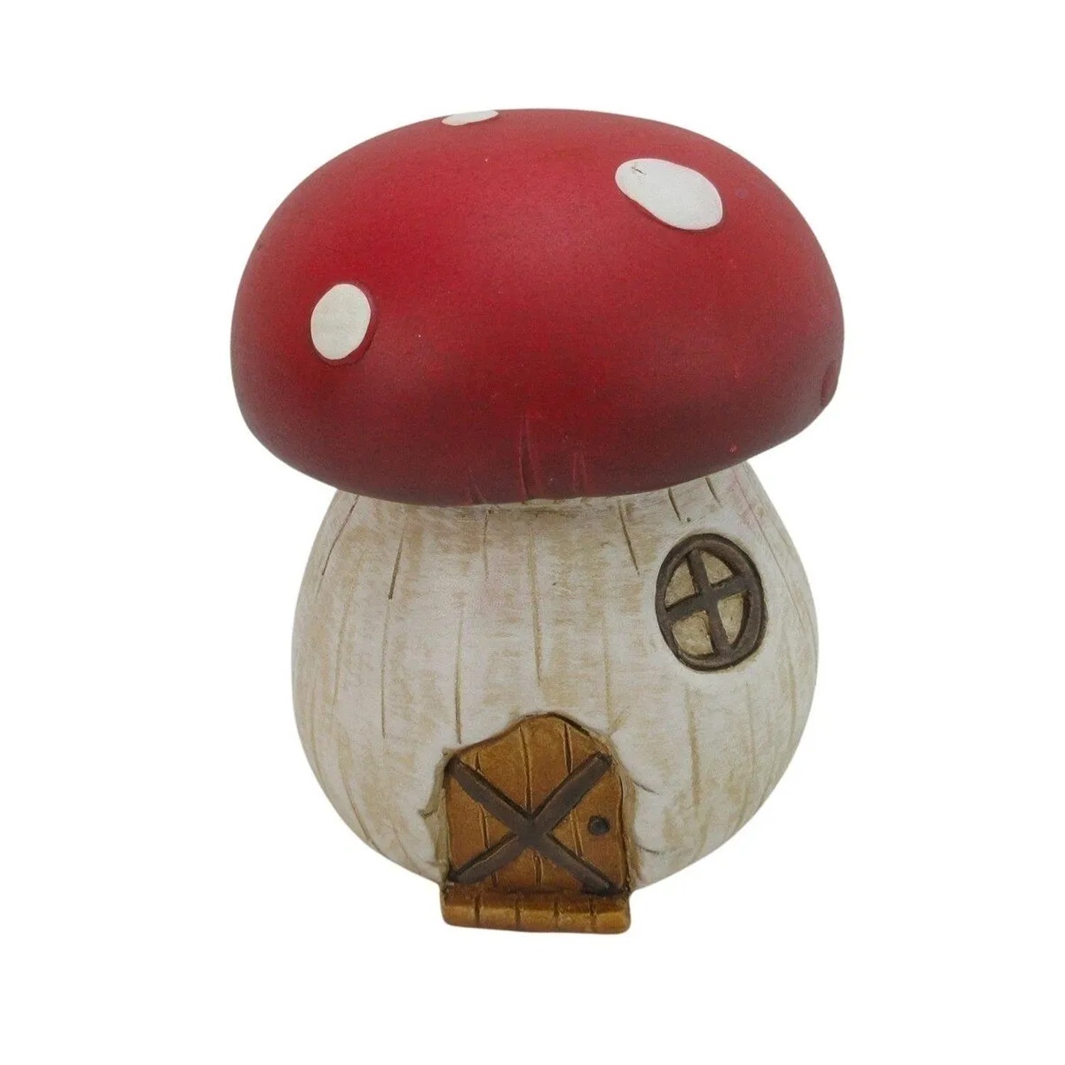Boltze Deko-Aufsteller Pilz Arnold Höhe 15,5 cm Weiß-Rot