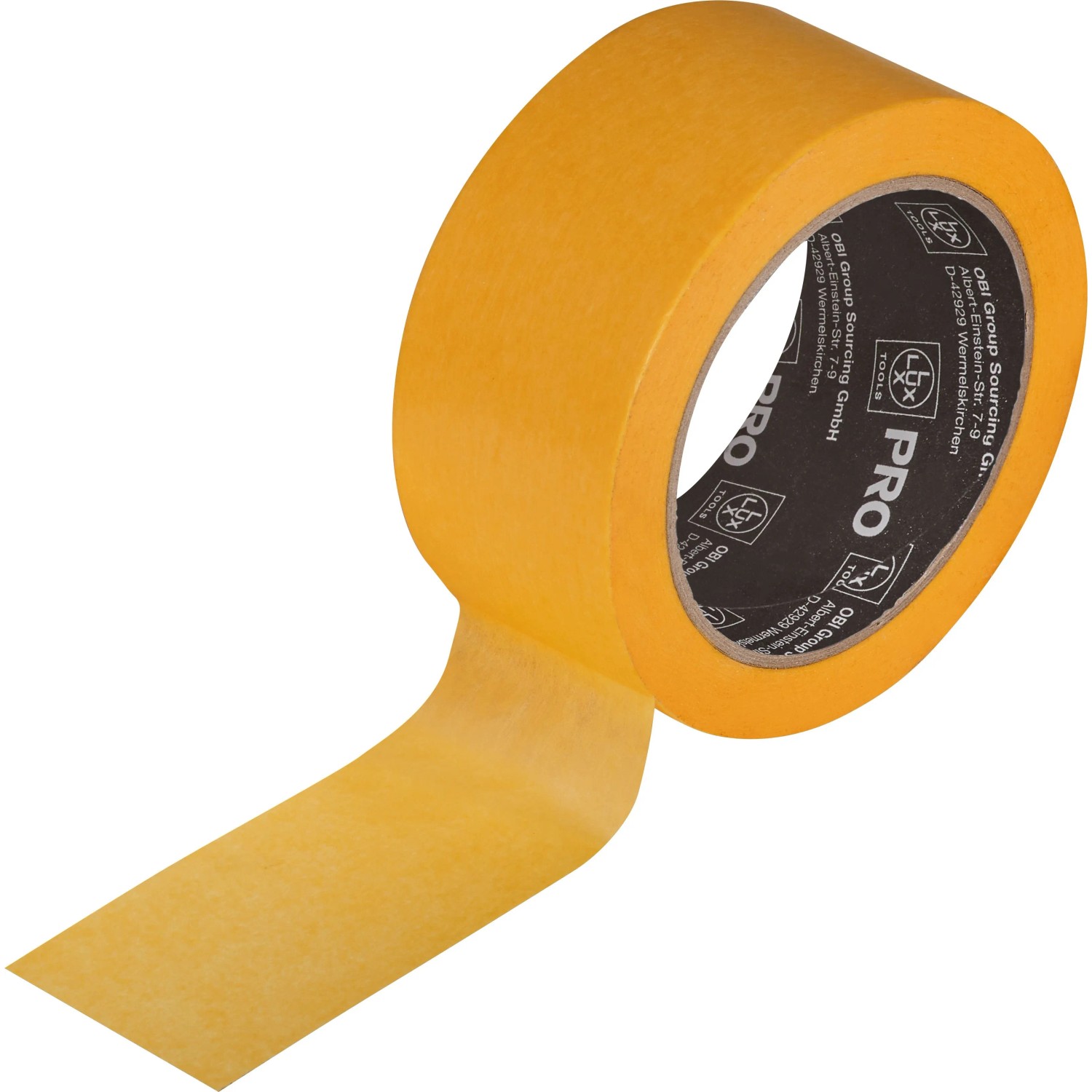 LUX-TOOLS PRO Washi-Tape Gelb 50 mm x 50 m