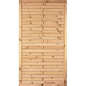 T & J Lamellenzaun, grün, 100x180cm. Sichtschutzzaun aus kesseldruckimprägniertem Holz.