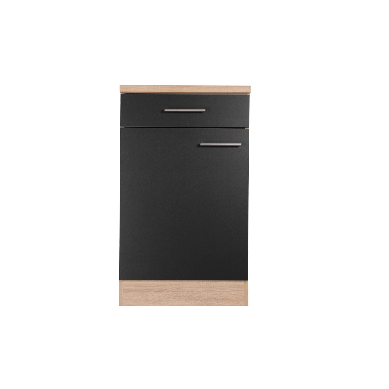 Respekta Unterschrank Merle 50 cm Schwarz günstig online kaufen