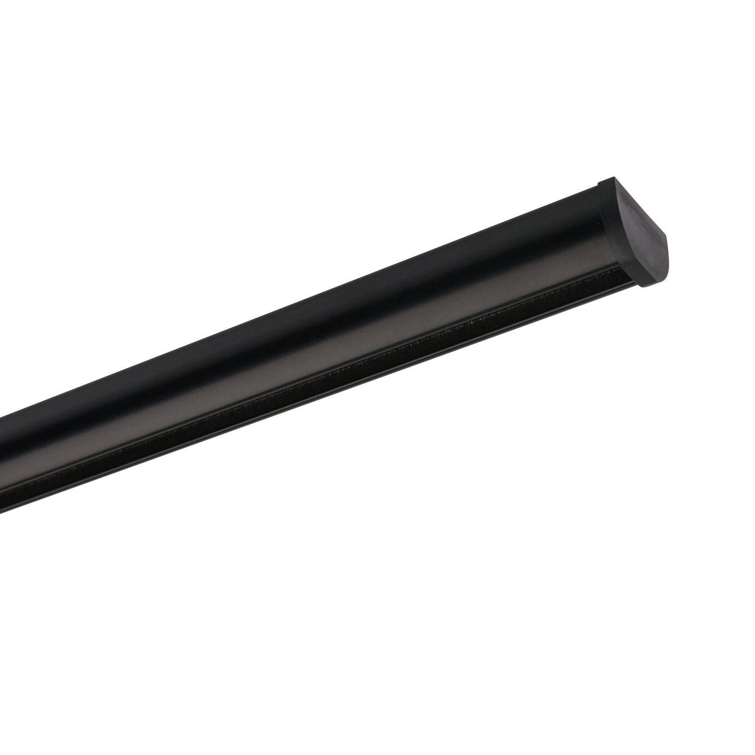 Deco-Raum Gardinenschiene nach Maß 1-Lauf Round Schwarz 130cm_8