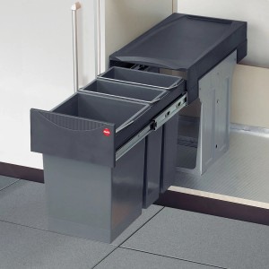 HAILO Abfallsammler Mülleimer Terzett 15L 7L 7L Dunkelgrau 3666191